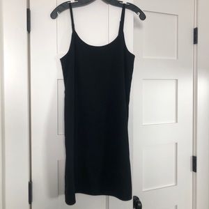 Everlane Black Japanese Mini Slip Dress